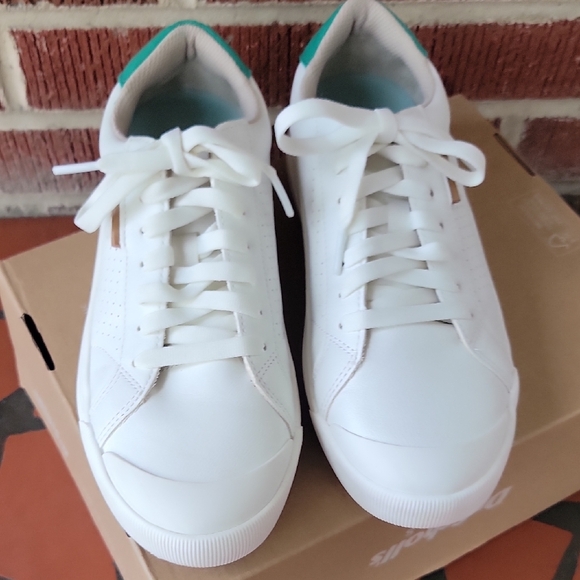 Women's Dr. Scholl's Time Off Sneakers White And Green - Picture 4 of 8